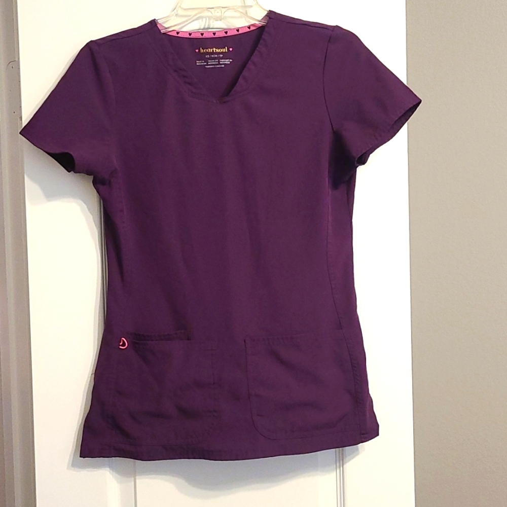 Purple scrub top